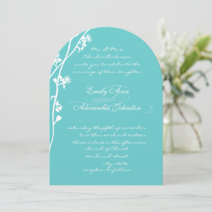 Convite Casamento com o Ramal Selvagem de Flores Selvagens