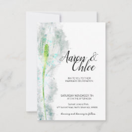 Convite Casamento com Pastel e Caligrafia Minimalista