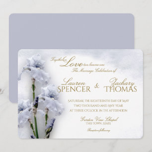 Convite Casamento com Primavera Iris Garden