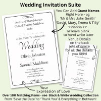 Casamento com Rolo de Infinito em Letra Preto e Br