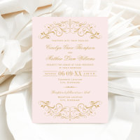 Casamento com Rolo de Ouro e Rosa Choque