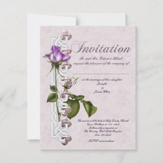 Convite Casamento com Rosa Celta
