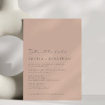 Convite Casamento com Rosa de Manuscrito Clássico Minimali<br><div class="desc">Ponha o tom para o seu dia especial com este convite minimalista de casamento chic, com um clássico fundo rosa empoeirado, combinado com a elegante tipografia da cinza escura. O design limpo e eterno combina a sofisticação moderna com encanto romântico, fazer perfeito para casais que buscam um olhar sutil, mas...</div>