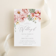 Casamento com Rosa de Watercolor Dusty