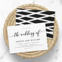 Casamento com Roteiro Relax Preto e Branco