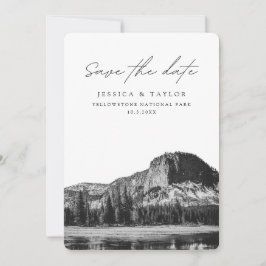 Convite Casamento com Save the Date do Parque Nacional de 