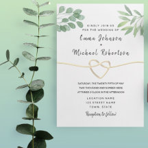Casamento com Script Elegante de Eucalipto Moderno