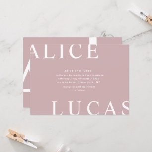 Convite casamento com script ultra moderno