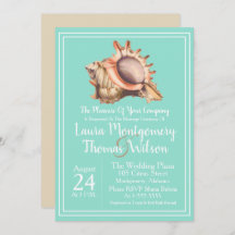 Casamento com Shell Elegant Beach Conch