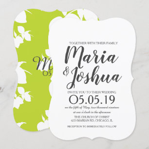 Convite Casamento com Silo de Limão Verde Brilhante Fresco