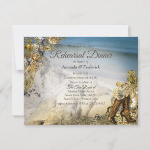 Convite Casamento com Steampunk pelo janto de Ensaios do M