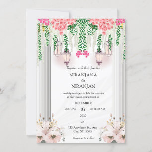 Convite Casamento com tema branco