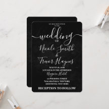Casamento com Textura de Grunge Preto Personalizad