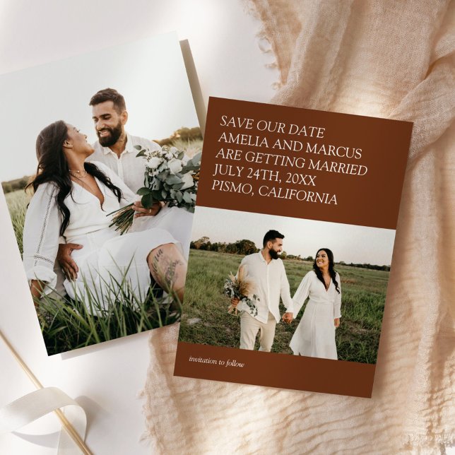 Convite Casamento com Tipografia Moderna e Esclarecida Sal (Criador carregado)