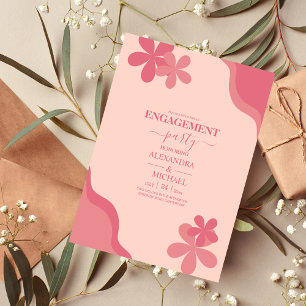 Convite Casamento com Tons Mogados Pensados do Retro Groov