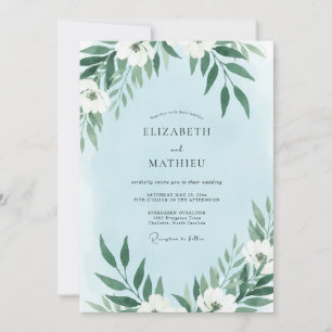Convite Casamento com Vinha Branca Azur