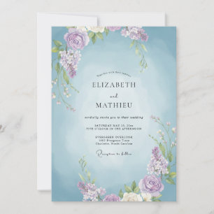 Convite Casamento com Vinha de Ámbar Ametista