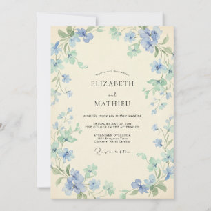 Convite Casamento com Vinha de Hortelã Cerúlea