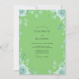Convite Casamento com Vinha de Hortelã Lima