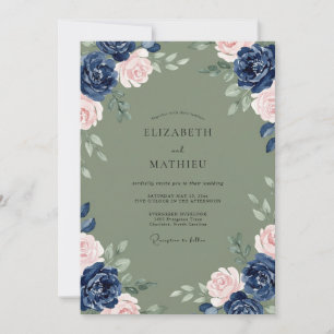 Convite Casamento com Vinha de Sage Marinho