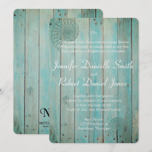 Convite Casamento com Wood Beach