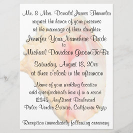Convite Casamento Conch Seashell