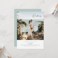 Casamento Contemporâneo de Seafoam Foto de Casal S