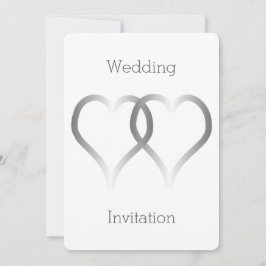 Convite Casamento Convocando Corações Prateadas