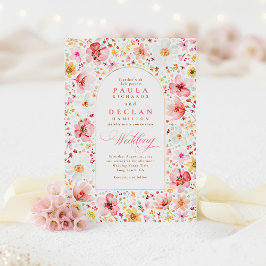 Convite Casamento Cor-de-rosa com Blush Blush, Jardim das 