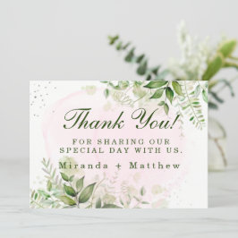 Convite Casamento Cor-De-Rosa Espelhado Russo Obrigado Car