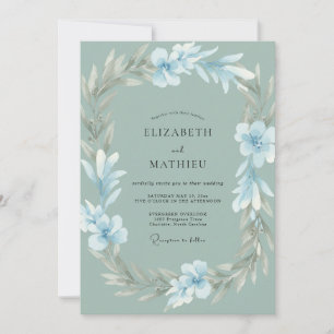 Convite Casamento Coroa de Prata Gelo