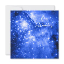 Casamento Cósmico Estrelas Azul Ultramarino