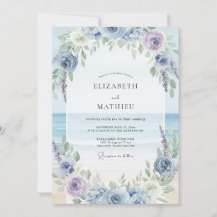 Convite Casamento Costeira Pérola Azul