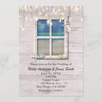 Casamento Costeiro Elegante Da Janela De Praia Tro