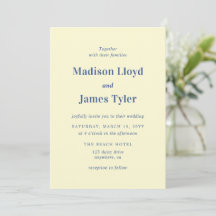 Casamento Costeiro Simples Amarelo Moderno
