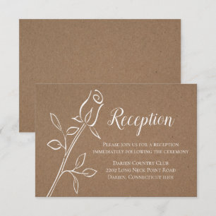 Convite Casamento Country Kraft Marrom Vintage