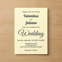 Casamento Creme Minimalista Com Texto Em Ardósia
