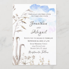 Convite Casamento Cristão Casual do Jardim Botânico do Céu