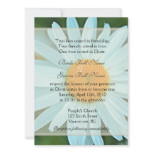 Casamento cristão de flor pura de margarida branca