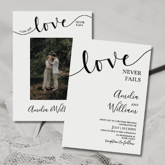 Convite Casamento, Cristão, Simples, Elegante, Tipografia,