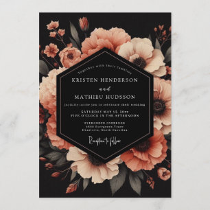 Convite Casamento da Anêmona Vesper Peachy
