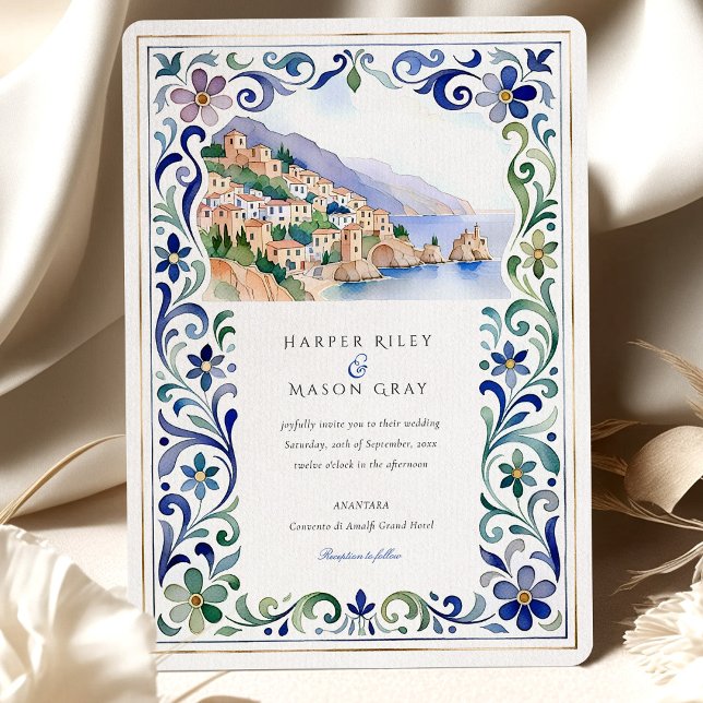 Convite Casamento da Costa Amalfi (Criador carregado)