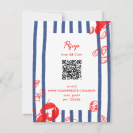 Convite Casamento da Costa Leste de Ostras de Lagosta de M