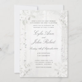 Convite Casamento da Floresta Branca da Árvore Birch