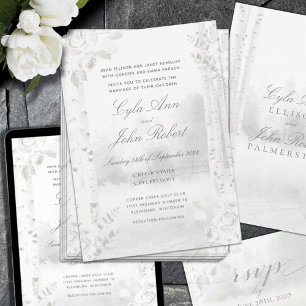 Convite Casamento da Floresta da Árvore Birch