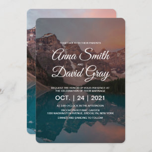 Convite Casamento da Floresta de Montanhas Russas