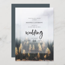 Casamento Da Floresta De Pinus Da Montanha Russa