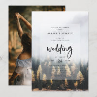 Casamento Da Floresta De Pinus Da Montanha Russa