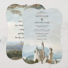 Convite Casamento da Floresta Russa do Castelo de Fairytal