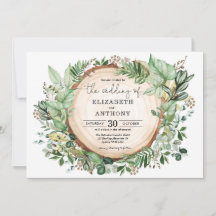 Casamento da Floresta Rustic Leafy Greenery